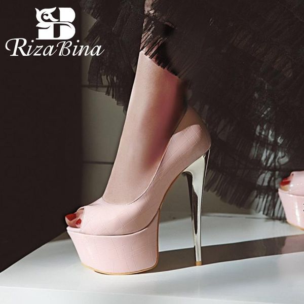 dress shoes rizabina plus size 33-48 women pumps peep-toe leather pattern solid color sweet office lady female footwear, Black
dress shoes rizabina plus size 33-48 women pumps peep-toe leather pattern solid color sweet office lady female footwear, Black