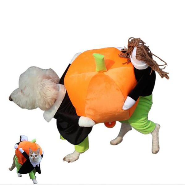 venxuis funny dog costumes clothing halloween novel pumpkin doll pet clothes for small drop apparel
