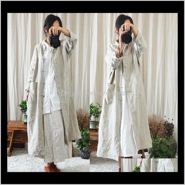 outerwear coats womens clothing apparel drop delivery 2021 women handmade button retro solid color chinese style trench outwear ladies long, Tan;black
outerwear coats womens clothing apparel drop delivery 2021 women handmade button retro solid color chinese style trench outwear ladies long, Tan;black