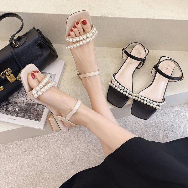 sandals 2021 thick-heeled female fairy style summer pearl one word buckle large size roman high heels woman shoes, Black
sandals 2021 thick-heeled female fairy style summer pearl one word buckle large size roman high heels woman shoes, Black