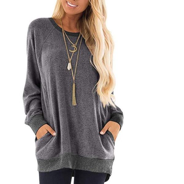 women's hoodies & sweatshirts 2021 round neck solid color pocket harajuku hoodie long sleeve pullover shirt leisure korean style women, Black
women's hoodies & sweatshirts 2021 round neck solid color pocket harajuku hoodie long sleeve pullover shirt leisure korean style women, Black