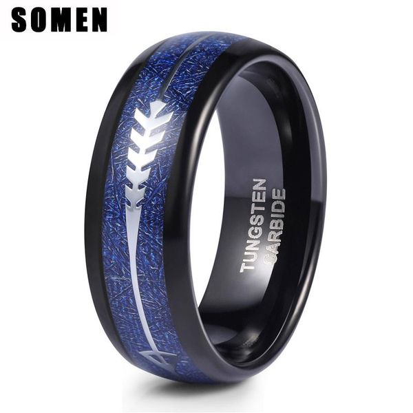 wedding rings 8mm width men's ring band blue color arrow design tungsten carbide male fashion jewelry, Slivery;golden
wedding rings 8mm width men's ring band blue color arrow design tungsten carbide male fashion jewelry, Slivery;golden