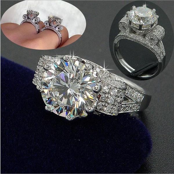 cluster rings queen crown 3ct lab diamond ring 925 sterling silver bijou engagement wedding band for women bridal luuxry party jewelry, Golden;silver
cluster rings queen crown 3ct lab diamond ring 925 sterling silver bijou engagement wedding band for women bridal luuxry party jewelry, Golden;silver