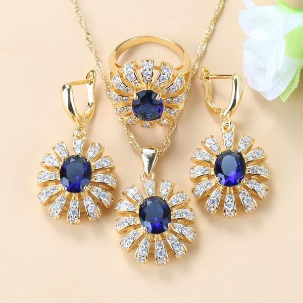 wedding jewelry sets 6-colors african bridal costume natural stone cz blue big flower gold color for women earrings/necklace and ring, Slivery;golden
wedding jewelry sets 6-colors african bridal costume natural stone cz blue big flower gold color for women earrings/necklace and ring, Slivery;golden