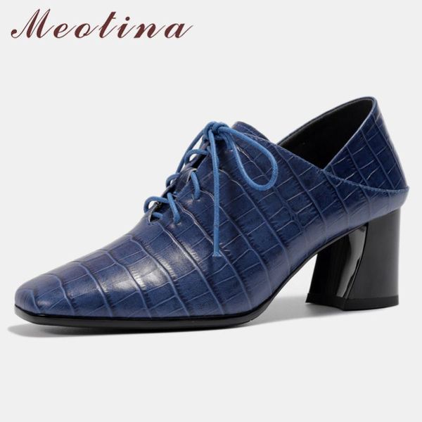 dress shoes meotina high heels women pumps natural genuine leather block cow square toe female big size 34-42, Black
dress shoes meotina high heels women pumps natural genuine leather block cow square toe female big size 34-42, Black