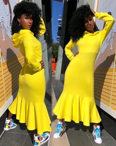 two-piece suits women's slim fit hoodies dress, fashion long sleeve solid color fishtail maxi dress
two-piece suits women's slim fit hoodies dress, fashion long sleeve solid color fishtail maxi dress