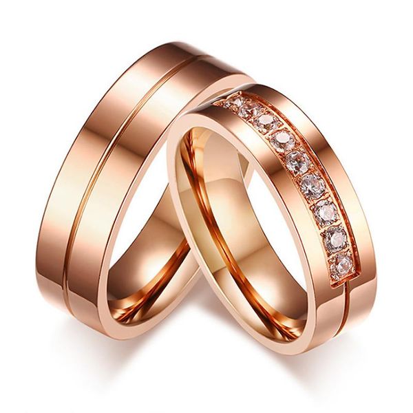 wedding rings fashion cz stones stainless steel ring couple for women / men rose gold color lover engagement jewelry, Slivery;golden
wedding rings fashion cz stones stainless steel ring couple for women / men rose gold color lover engagement jewelry, Slivery;golden