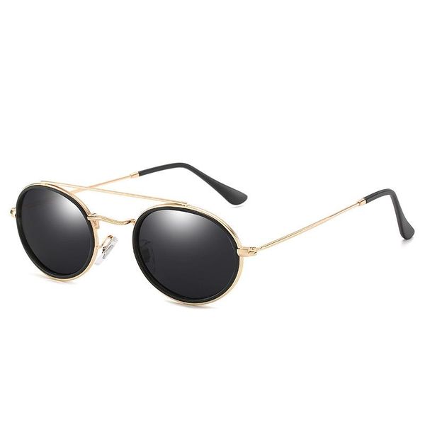 sunglasses fashion metal polarized double beam oval men and women versatile mercury dazzling glasses, White;black
sunglasses fashion metal polarized double beam oval men and women versatile mercury dazzling glasses, White;black
