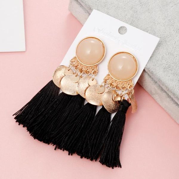 dangle & chandelier zoshi bohemia tassel earrings for women round resin gold color fashion jewelry gifts pendientes oorbellen, Silver
dangle & chandelier zoshi bohemia tassel earrings for women round resin gold color fashion jewelry gifts pendientes oorbellen, Silver
