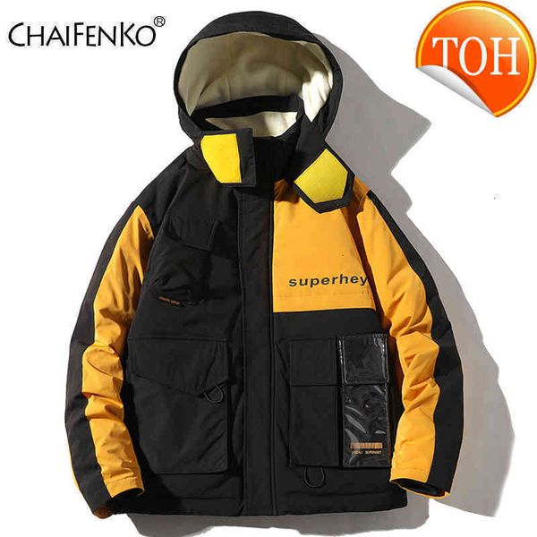 brand winter warm down chaifenko jacket men windproof thick hooded parkas autumn fashion streetwear casual coat, Black
brand winter warm down chaifenko jacket men windproof thick hooded parkas autumn fashion streetwear casual coat, Black