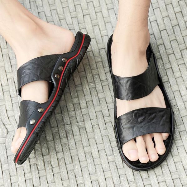 slippers summer sandals men leather classic roman 2021 slipper outdoor sneaker beach rubber water trekking, Black
slippers summer sandals men leather classic roman 2021 slipper outdoor sneaker beach rubber water trekking, Black