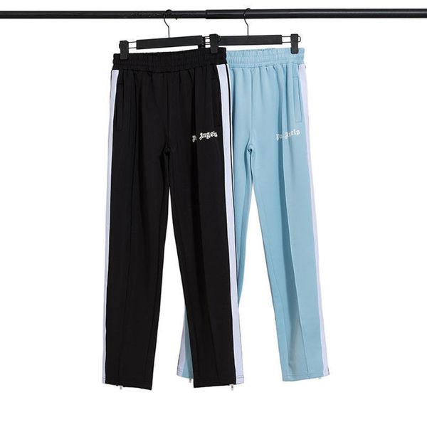 angel pa/lm 21ss striped pants for men and women k40h, Black