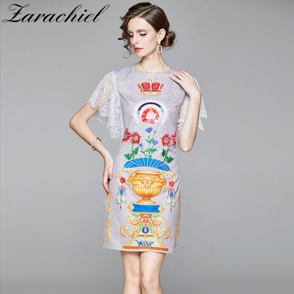 fashion designer butterfly sleeve lace patckwork straight women vintage crown flower printing sweet girls mini dress 210416, Black;gray
fashion designer butterfly sleeve lace patckwork straight women vintage crown flower printing sweet girls mini dress 210416, Black;gray