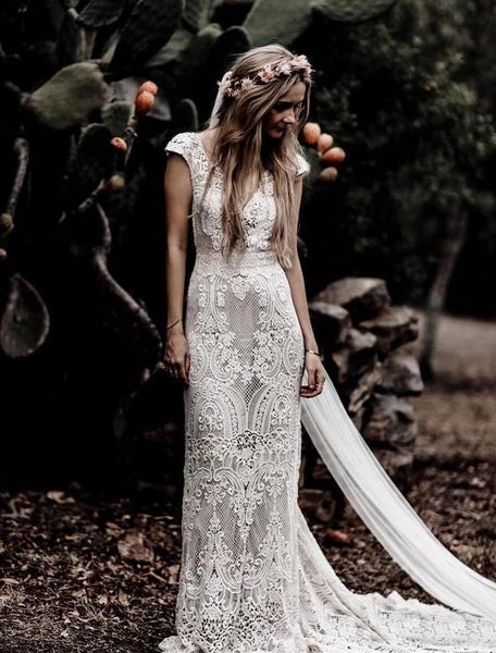 boho crochet lace mermaid wedding dress short sleeve backless long country bridal gowns vintage bohemian beach bride dresses rustic style cu, White
boho crochet lace mermaid wedding dress short sleeve backless long country bridal gowns vintage bohemian beach bride dresses rustic style cu, White
