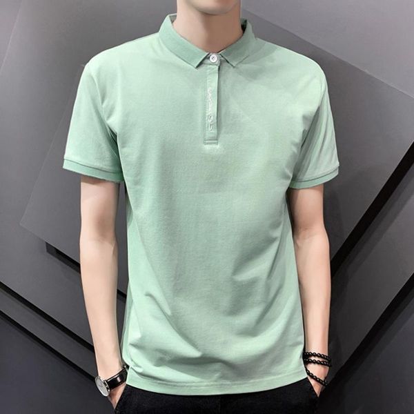 men's polos short sleeve solid turn-down collar shirts for men clothing shirt mens, White;black
men's polos short sleeve solid turn-down collar shirts for men clothing shirt mens, White;black