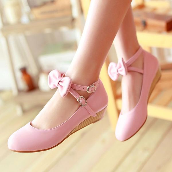 dress shoes japanese sweet lolita princess wedges pumps cute bow round toe girls low heels college women pink, Black
dress shoes japanese sweet lolita princess wedges pumps cute bow round toe girls low heels college women pink, Black