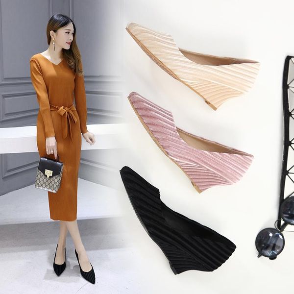 dress shoes suede spring and autumn ladies work european style pointed wedges single professional high heel women's, Black
dress shoes suede spring and autumn ladies work european style pointed wedges single professional high heel women's, Black