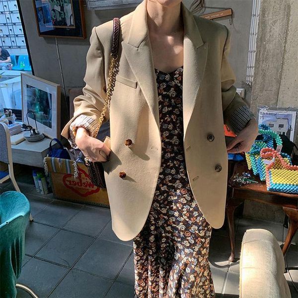 women's suits & blazers postal suit coat spring and autumn 2021 korean retro net red casual small top, White;black
women's suits & blazers postal suit coat spring and autumn 2021 korean retro net red casual small top, White;black