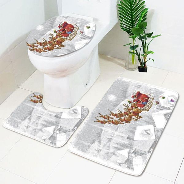 bath mats 3pcs/set 2022 christmas snowman pattern soft anti-silp mat flannel contour rug lid toilet cover carpet bathroom decor set
bath mats 3pcs/set 2022 christmas snowman pattern soft anti-silp mat flannel contour rug lid toilet cover carpet bathroom decor set