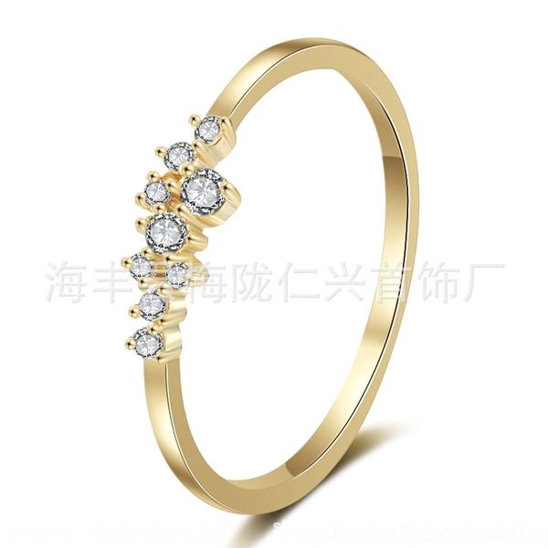 jmVy summer best-selling light luxury plated 14k 9 gold star gold zirconium diamond band rings glitte night sky star exquisite ring, Silver
jmVy summer best-selling light luxury plated 14k 9 gold star gold zirconium diamond band rings glitte night sky star exquisite ring, Silver