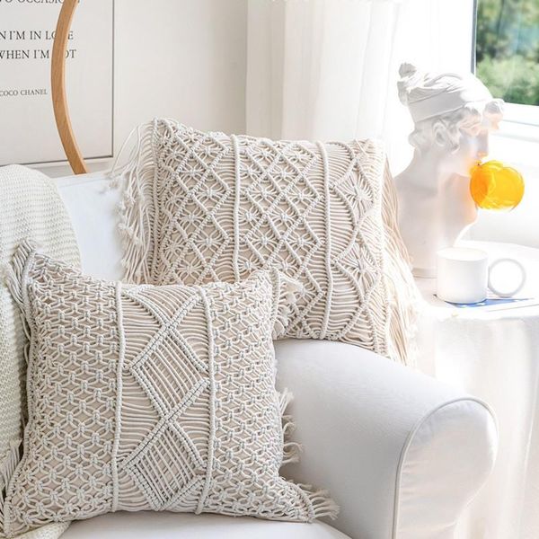 pillow case 45x45cm sofa cushion pillowcase cotton thread rope hand-woven tassel bohemian decoration
pillow case 45x45cm sofa cushion pillowcase cotton thread rope hand-woven tassel bohemian decoration