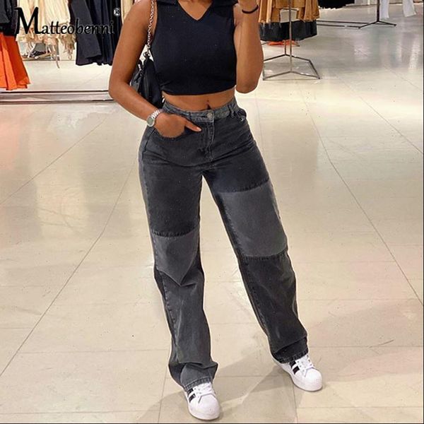 autumn patchwork high waist womens jeans straight denim pants fashion casual capris pocket long trousers ladies streetwear, Blue
autumn patchwork high waist womens jeans straight denim pants fashion casual capris pocket long trousers ladies streetwear, Blue