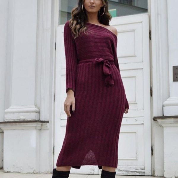 casual dresses linglewei spring and summer women's dress single shoulder fashion pure color knitting bandage, Black;gray
casual dresses linglewei spring and summer women's dress single shoulder fashion pure color knitting bandage, Black;gray