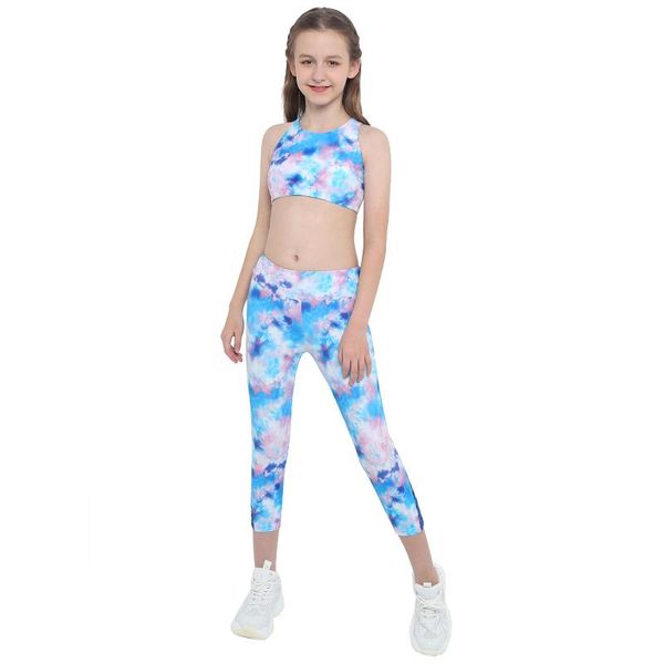 yoga outfit blue girls sport clothes set skinny training fitness suit tie dye printed tracksuits crisscross crop and leggings sports
yoga outfit blue girls sport clothes set skinny training fitness suit tie dye printed tracksuits crisscross crop and leggings sports