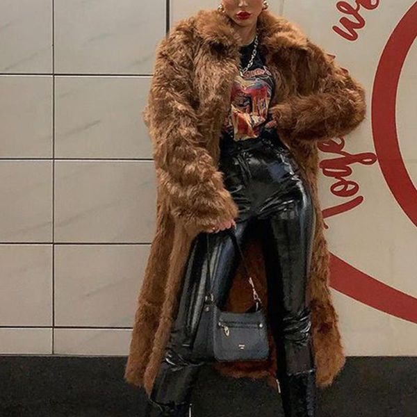 women's fur & faux agong casual solid coats women fashion turn down collar pockets jackets elegant long sleeve female ladies, Black
women's fur & faux agong casual solid coats women fashion turn down collar pockets jackets elegant long sleeve female ladies, Black