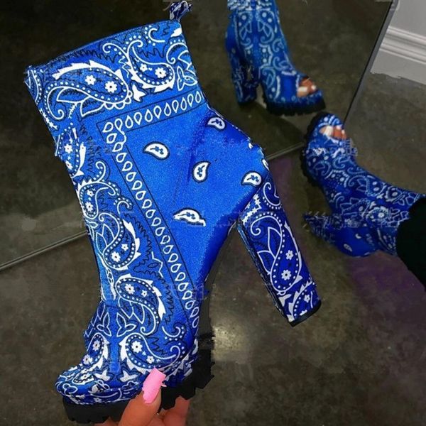 2021 autumn and winter printed short fish mouth super high heels fashion boots large women's boots, Black
2021 autumn and winter printed short fish mouth super high heels fashion boots large women's boots, Black