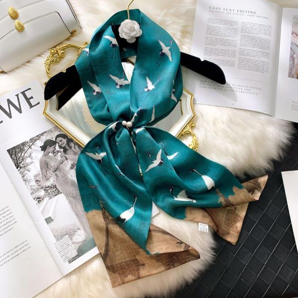 scarves 2021 silk ribbon japanese and korean elegant flower double faced women's gauze scarf zou satin mulberry long, Blue;gray
scarves 2021 silk ribbon japanese and korean elegant flower double faced women's gauze scarf zou satin mulberry long, Blue;gray