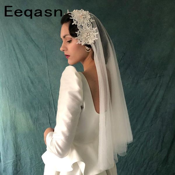 bridal veils bohemian lace wedding veil ivory two layer short soft tulle with pearl accessories voile mariage 2021, Black
bridal veils bohemian lace wedding veil ivory two layer short soft tulle with pearl accessories voile mariage 2021, Black