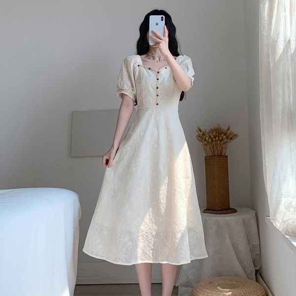 casual dresses white square collar french vintage hepburn temperament nlegant fashion simple maxi dress lantern sleeve lace party, Black;gray
casual dresses white square collar french vintage hepburn temperament nlegant fashion simple maxi dress lantern sleeve lace party, Black;gray