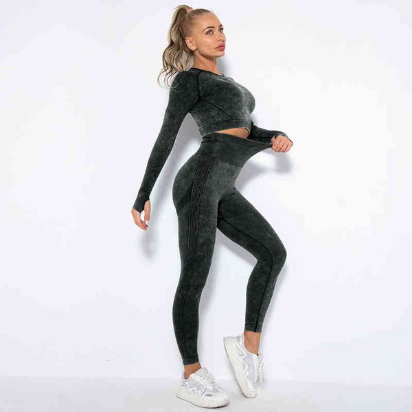 women's t-shirt 2021 seamls wash smiling face yoga suit sports running fitns long sleeve suit hip raising pants, White
women's t-shirt 2021 seamls wash smiling face yoga suit sports running fitns long sleeve suit hip raising pants, White