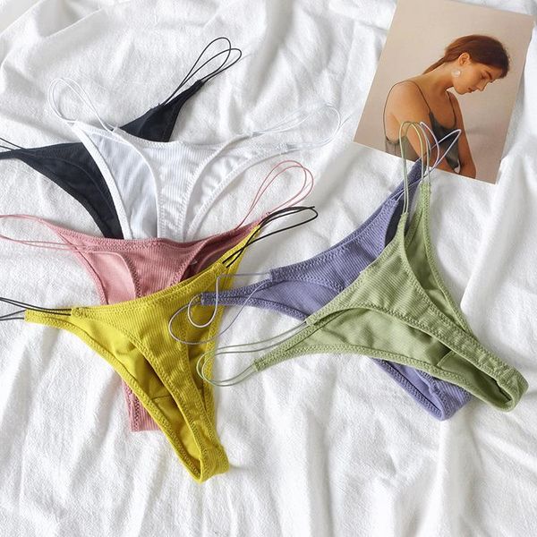 women's panties thin strap hollow women g-string cotton soft lingerie low rise thong breathable female underwear solid color briefs, Black;pink
women's panties thin strap hollow women g-string cotton soft lingerie low rise thong breathable female underwear solid color briefs, Black;pink