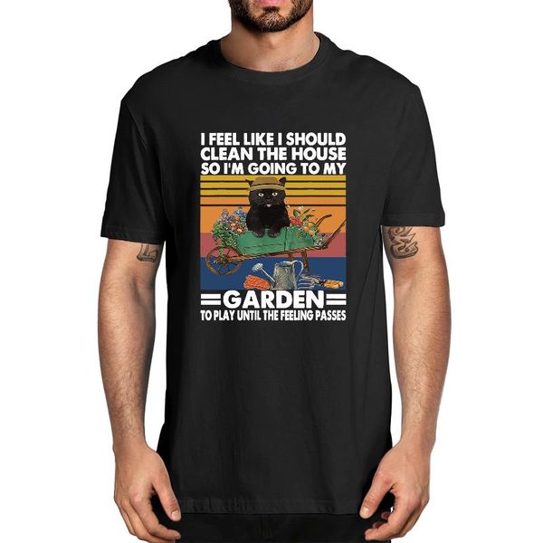 men's t-shirts cotton i feel like should clean the house so i'm going to my garden summer novelty t-shirt harajuku streetwear, White;black
men's t-shirts cotton i feel like should clean the house so i'm going to my garden summer novelty t-shirt harajuku streetwear, White;black