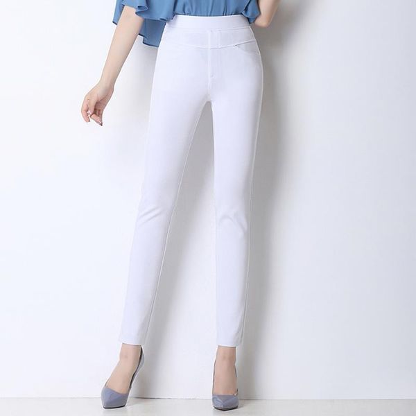 women's pants & capris female thin casual nine women high waist stretch tide slim trousers, Black;white
women's pants & capris female thin casual nine women high waist stretch tide slim trousers, Black;white