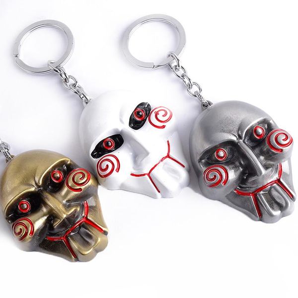 keychains mqchun horror movie jewelry saw mask metal alloy key chain keyring souvenirs for men gift car holder cosplay party, Silver
keychains mqchun horror movie jewelry saw mask metal alloy key chain keyring souvenirs for men gift car holder cosplay party, Silver