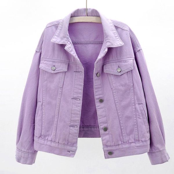 women's jackets women plus size candy color loose short bomber jeans casual purple student denim coats korean chi basic outfits, Black;brown
women's jackets women plus size candy color loose short bomber jeans casual purple student denim coats korean chi basic outfits, Black;brown