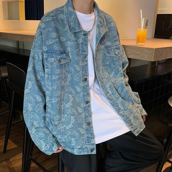 men's jackets jacket jeans spring and autumn korean fashion handsome cashew flower casual hip hop top, Black;brown
men's jackets jacket jeans spring and autumn korean fashion handsome cashew flower casual hip hop top, Black;brown