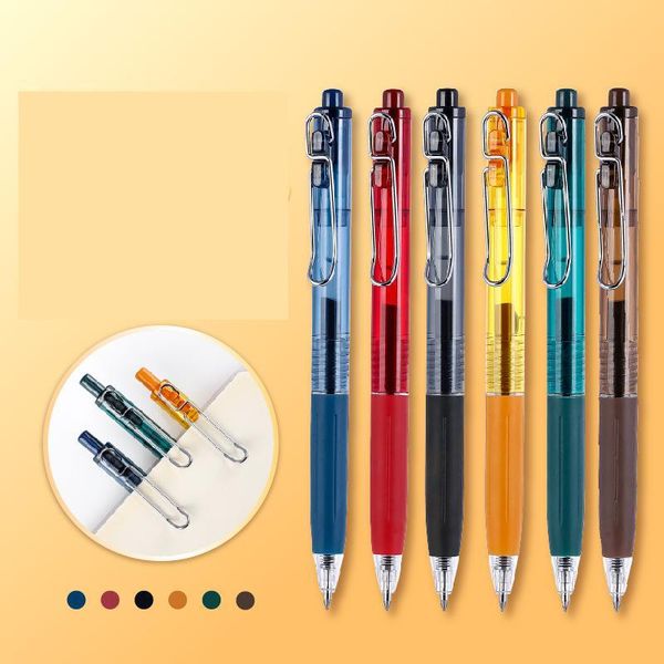 gel pens 6colors/set retro color pen set 0.5mm morandi press ink gift stationery school office supplies by kevin&sasa crafts
gel pens 6colors/set retro color pen set 0.5mm morandi press ink gift stationery school office supplies by kevin&sasa crafts