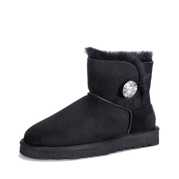 boots louticugg snow winter genuine leather women's shoes shearling women fur, Black
boots louticugg snow winter genuine leather women's shoes shearling women fur, Black