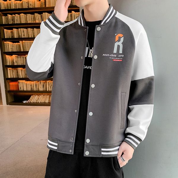 baseball jacket men's spring and autumn jacket 2021 fashion brand leisure pilot, Black;brown
baseball jacket men's spring and autumn jacket 2021 fashion brand leisure pilot, Black;brown