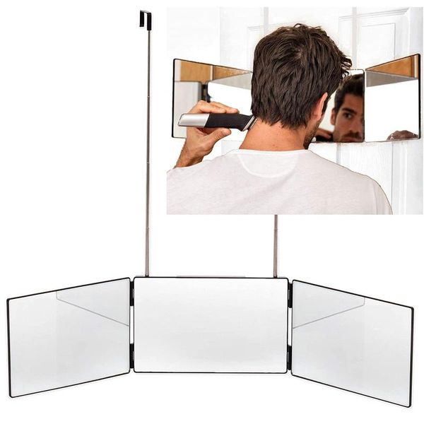 mirrors scalable hanging three-sided folding makeup mirror 3 way trifold for self hair cutting styling| diy haircut tool
mirrors scalable hanging three-sided folding makeup mirror 3 way trifold for self hair cutting styling| diy haircut tool