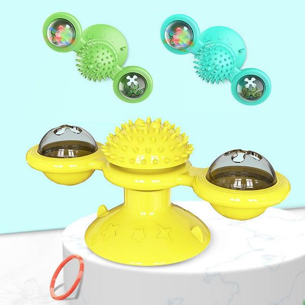 cat toys 1pc windmill toy with led ball suction cup portable turntable interaction scratch hair brush for cats kitty (blue)
cat toys 1pc windmill toy with led ball suction cup portable turntable interaction scratch hair brush for cats kitty (blue)