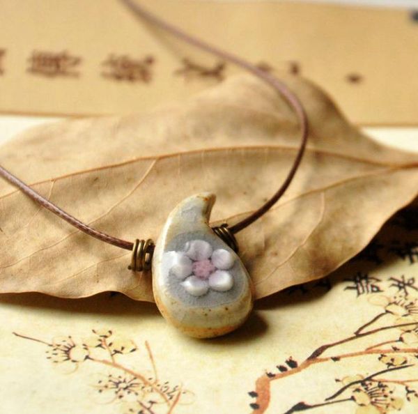 pendant necklaces personality hand-kneaded ceramic flower necklace simple vintage ethnic style jewelry fashion girl women's accessories, Silver
pendant necklaces personality hand-kneaded ceramic flower necklace simple vintage ethnic style jewelry fashion girl women's accessories, Silver
