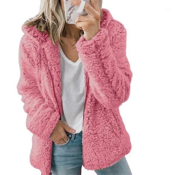winter female woolen coat autumn women casual warm soft zipper fur jacket plush overcoat pocket plus size teddy xxxl women's jackets, Black;brown
winter female woolen coat autumn women casual warm soft zipper fur jacket plush overcoat pocket plus size teddy xxxl women's jackets, Black;brown