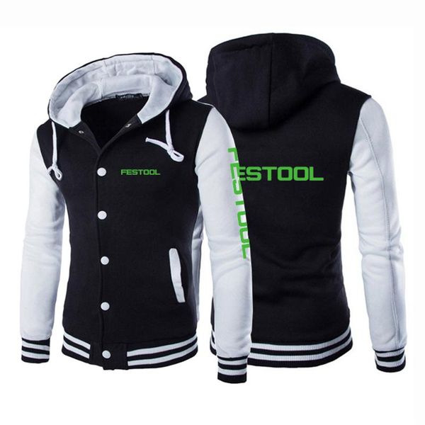 men's hoodies & sweatshirts festool tools men/boy baseball jacket fashion design wine red slim fit college varsity brand stylish veste, Black
men's hoodies & sweatshirts festool tools men/boy baseball jacket fashion design wine red slim fit college varsity brand stylish veste, Black
