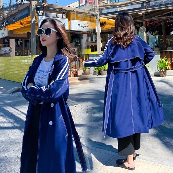 women's trench coats 2021 spring and summer girls windbreaker mid-length coat loose thin student autumn cloak, Tan;black
women's trench coats 2021 spring and summer girls windbreaker mid-length coat loose thin student autumn cloak, Tan;black