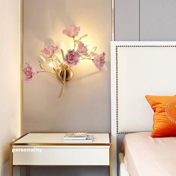 wall lamp modern simple bedroom bedside ceramic sconce creative crystal flower light living room stair aisle bathroom led
wall lamp modern simple bedroom bedside ceramic sconce creative crystal flower light living room stair aisle bathroom led